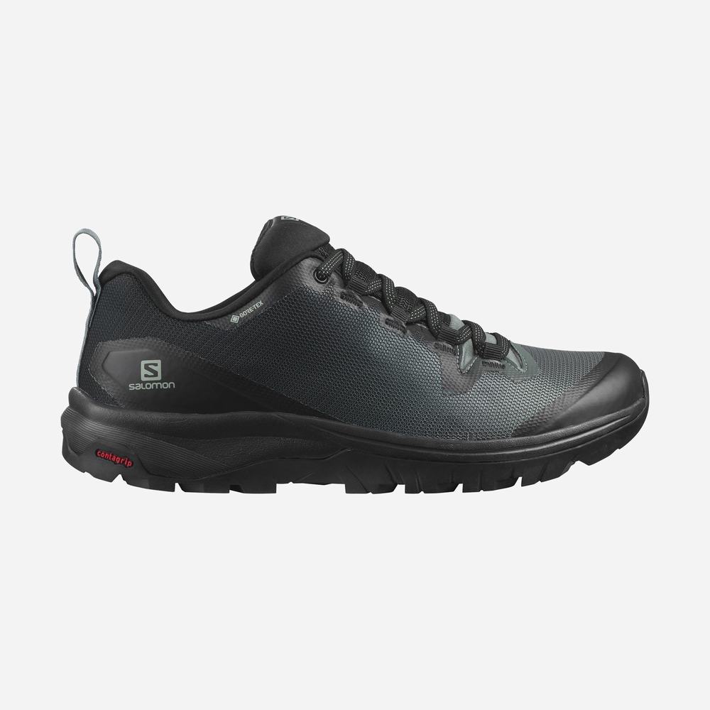 Salomon Vaya Gore-tex Yürüyüş Ayakkabısı Kadın Black/Green/Black | Türkiye-5832167