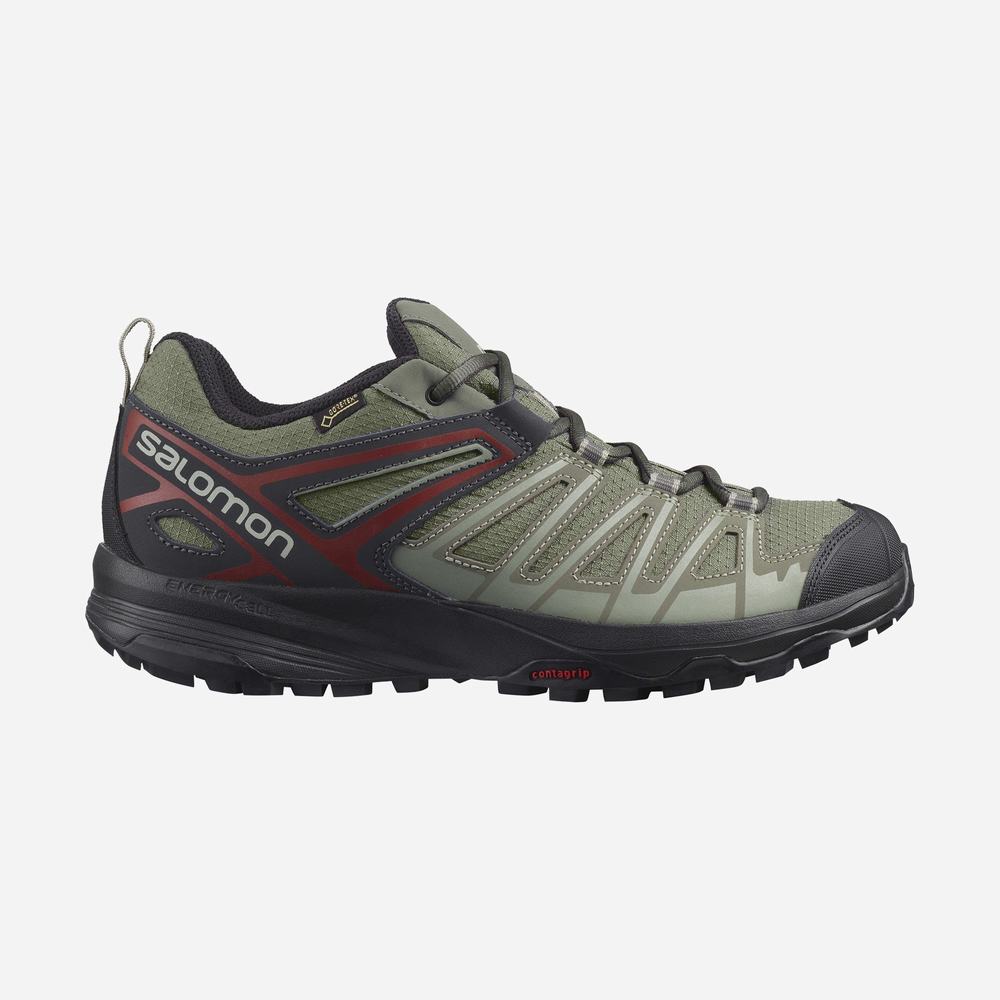 Salomon X Crest Gore-tex Yürüyüş Ayakkabısı Erkek Gri | Türkiye-1068473