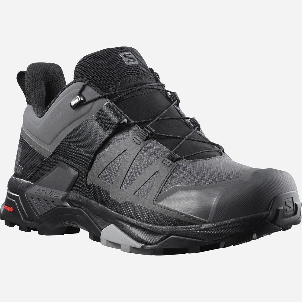 Salomon X Ultra 4 Gore-tex Yürüyüş Ayakkabısı Erkek Grey/Black | Türkiye-0182796