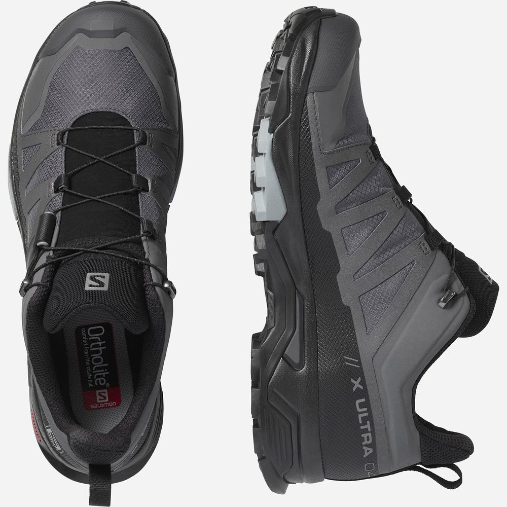 Salomon X Ultra 4 Gore-tex Yürüyüş Ayakkabısı Erkek Grey/Black | Türkiye-0182796