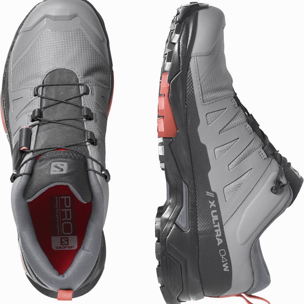 Salomon X Ultra 4 Gore-tex Yürüyüş Ayakkabısı Kadın Grey/Black | Türkiye-2471568