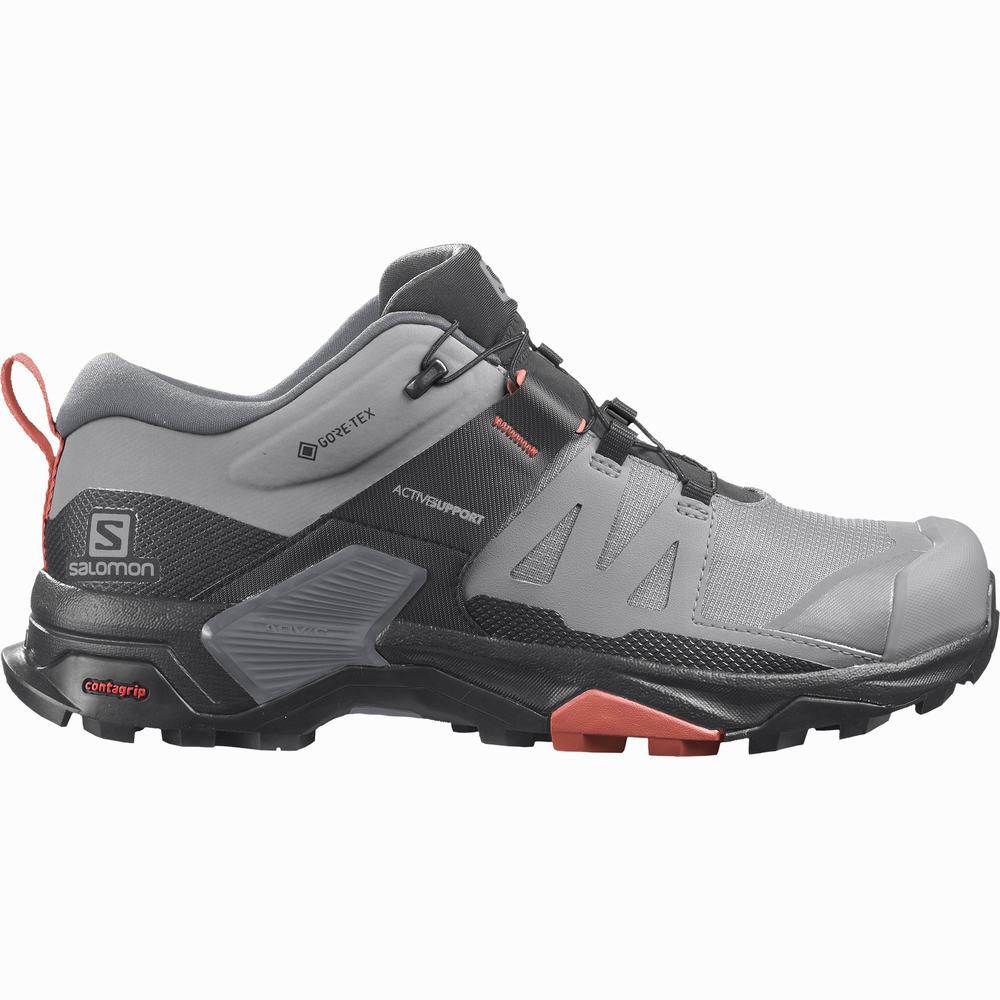 Salomon X Ultra 4 Gore-tex Yürüyüş Ayakkabısı Kadın Grey/Black | Türkiye-2471568