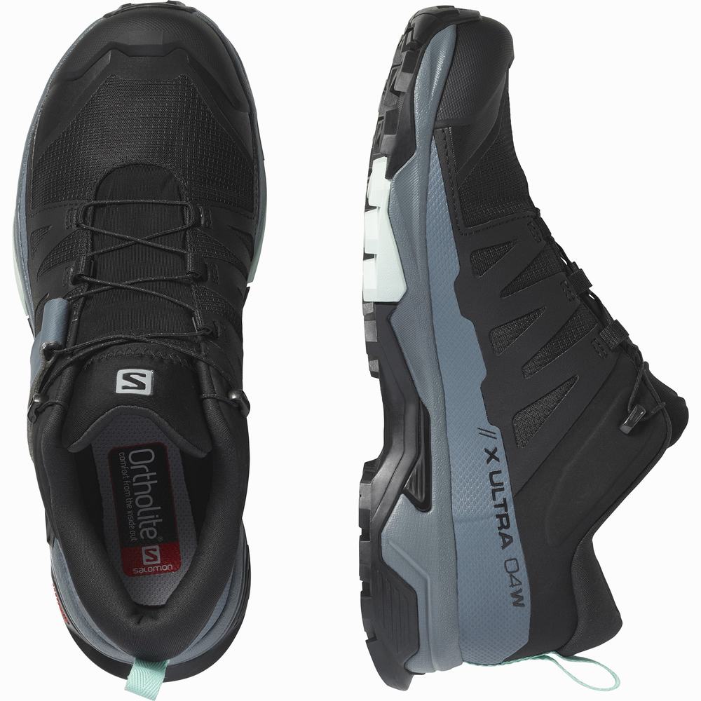 Salomon X Ultra 4 Gore-tex Yürüyüş Ayakkabısı Kadın Black/Blue | Türkiye-2851609