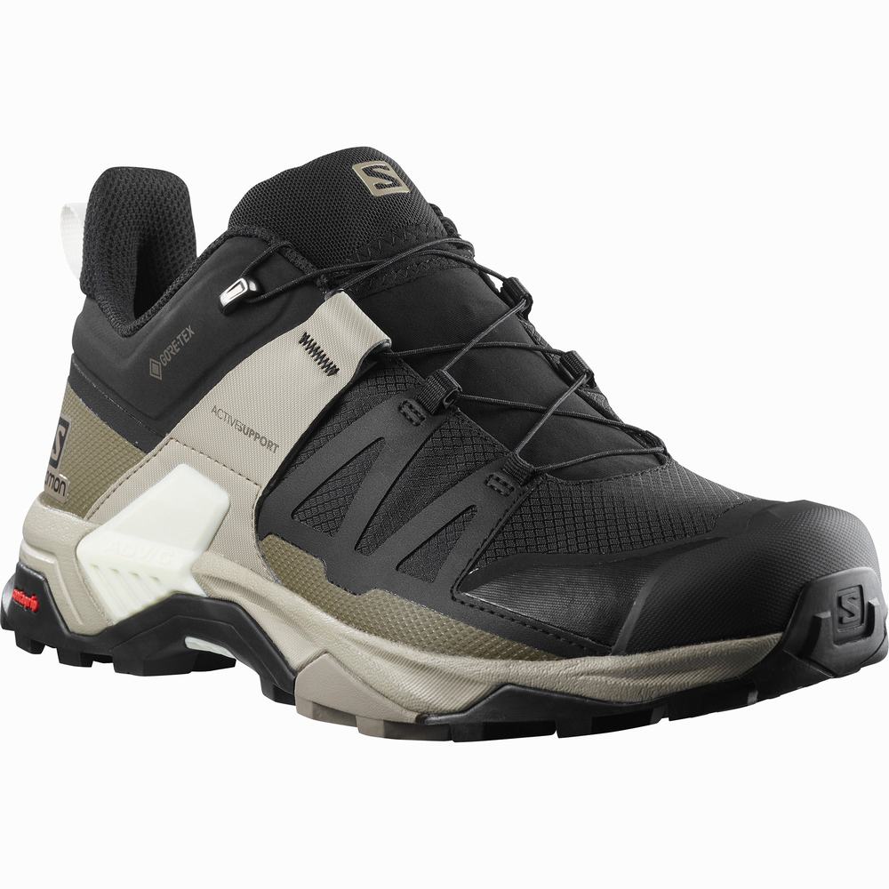 Salomon X Ultra 4 Gore-tex Yürüyüş Ayakkabısı Erkek Black/Khaki | Türkiye-2947580