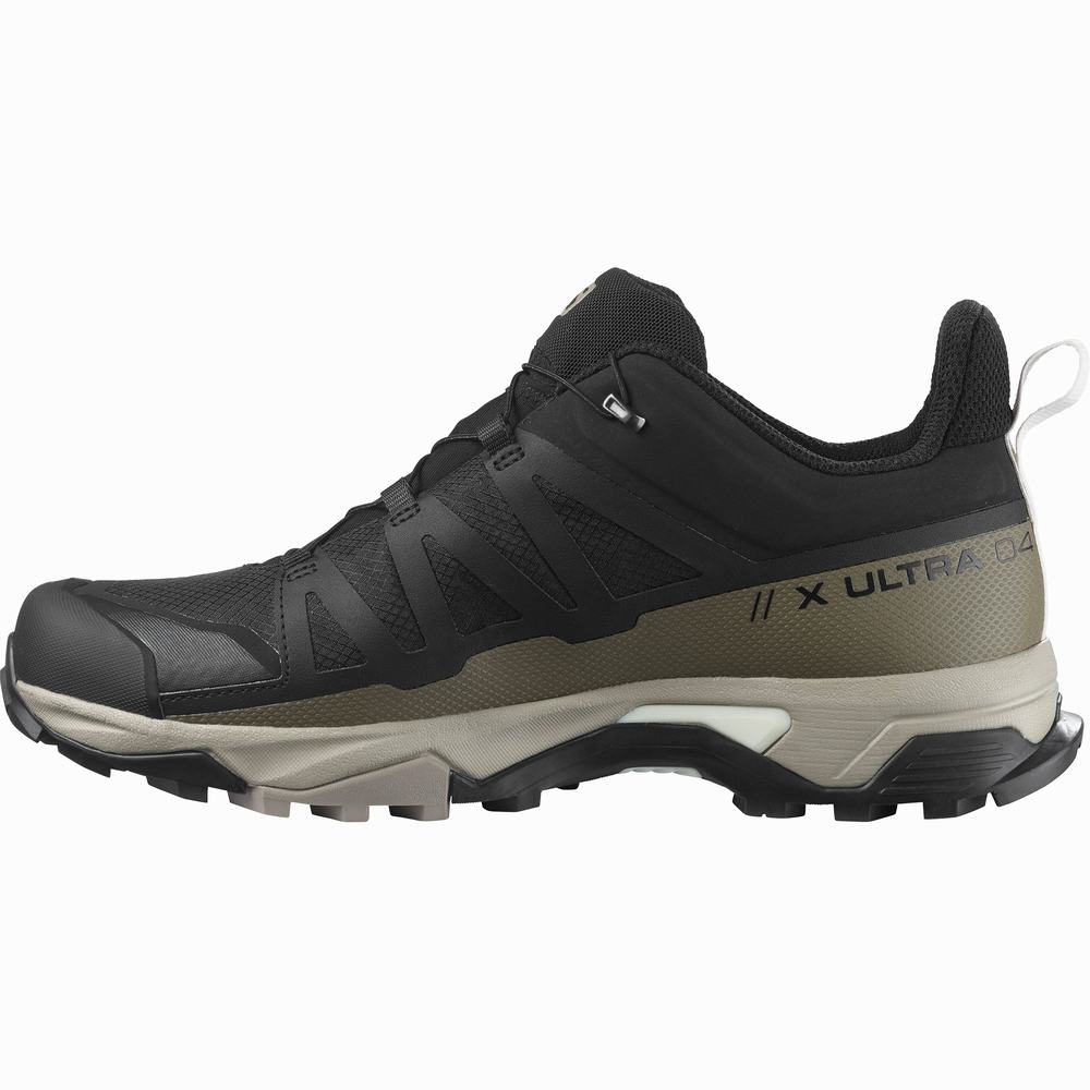 Salomon X Ultra 4 Gore-tex Yürüyüş Ayakkabısı Erkek Black/Khaki | Türkiye-2947580