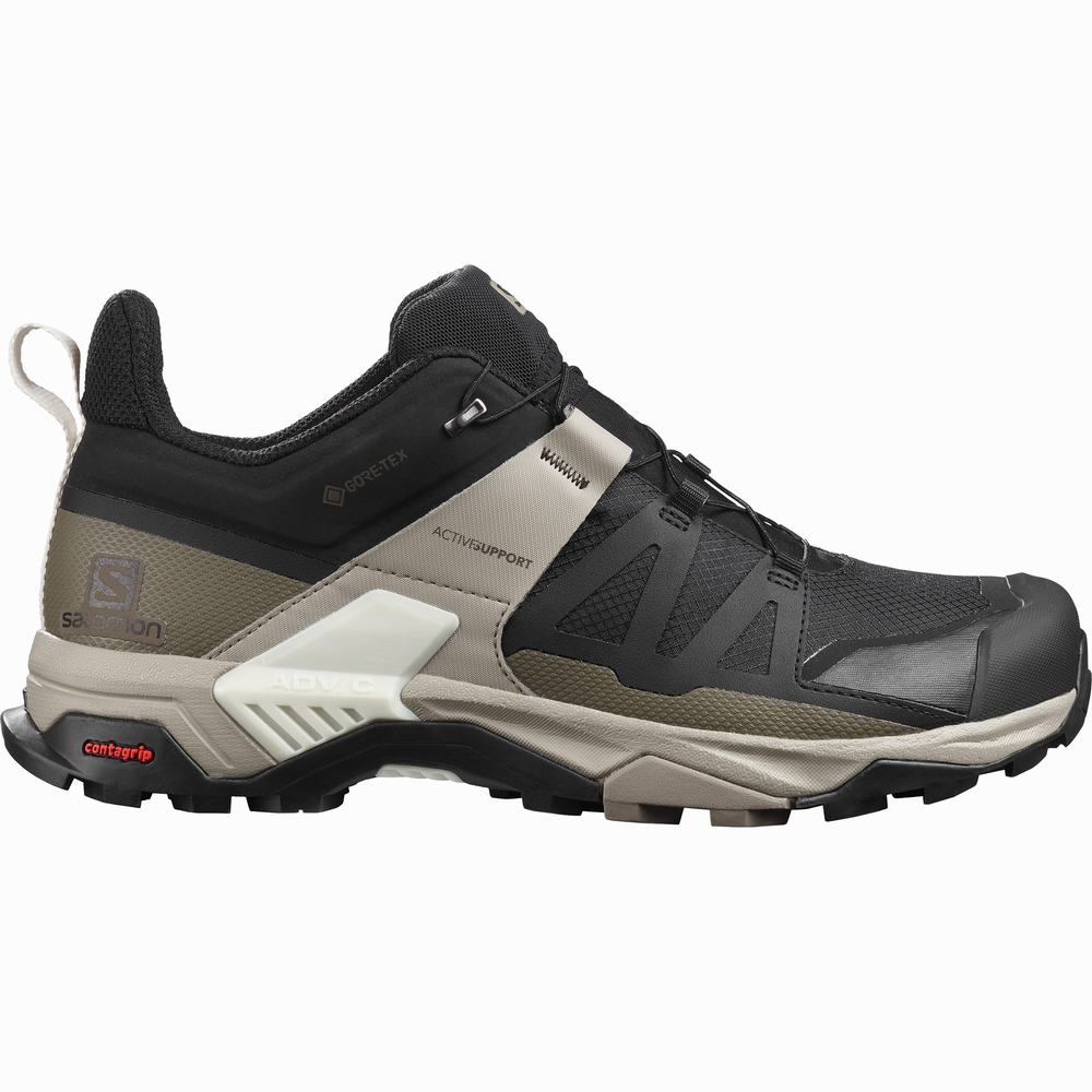 Salomon X Ultra 4 Gore-tex Yürüyüş Ayakkabısı Erkek Black/Khaki | Türkiye-2947580