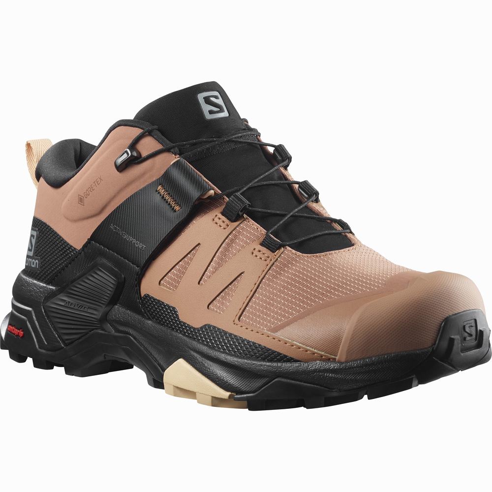 Salomon X Ultra 4 Gore-tex Yürüyüş Ayakkabısı Kadın Black/Cream | Türkiye-6281453