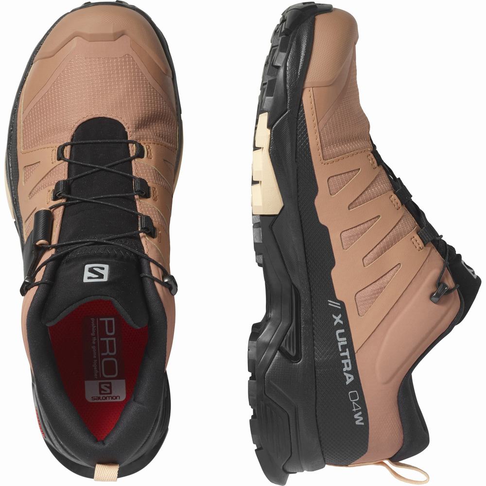 Salomon X Ultra 4 Gore-tex Yürüyüş Ayakkabısı Kadın Black/Cream | Türkiye-6281453