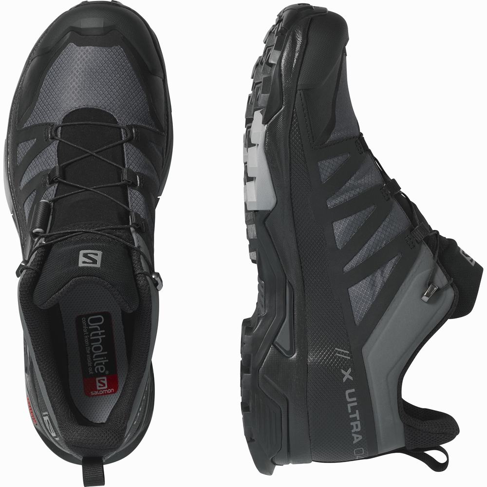 Salomon X Ultra 4 Gore-tex Yürüyüş Ayakkabısı Erkek Grey/Black | Türkiye-7316092