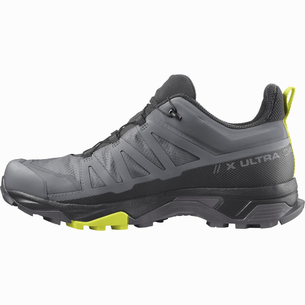 Salomon X Ultra 4 Gore-tex Yürüyüş Ayakkabısı Erkek Grey/Black/Rose | Türkiye-9083416