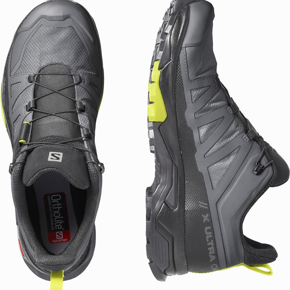 Salomon X Ultra 4 Gore-tex Yürüyüş Ayakkabısı Erkek Grey/Black/Rose | Türkiye-9083416