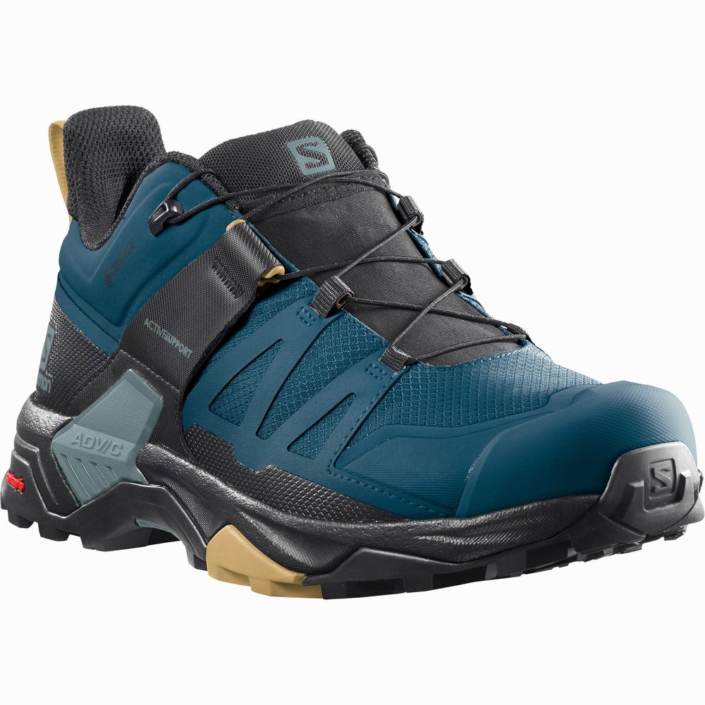 Salomon X Ultra 4 Gore-tex Yürüyüş Ayakkabısı Erkek Blue/Black | Türkiye-9723814