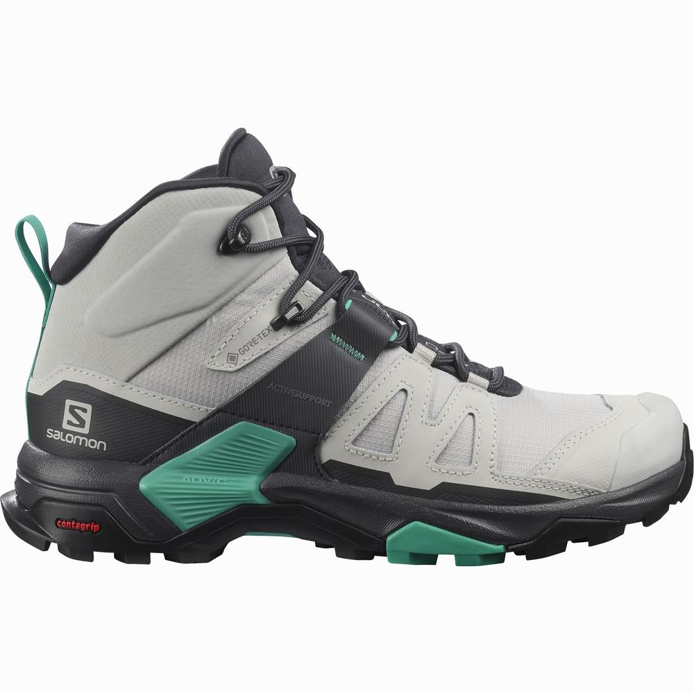 Salomon X Ultra 4 Mid Cut Gore-tex Yürüyüş Botu Kadın Grey/Black | Türkiye-7856013