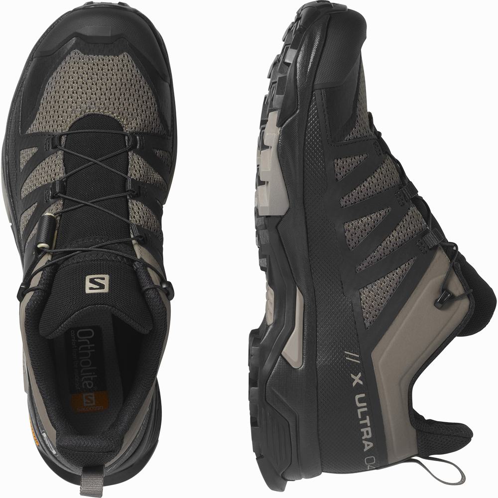 Salomon X Ultra 4 Yürüyüş Ayakkabısı Erkek Brown/Black/Khaki | Türkiye-2785946