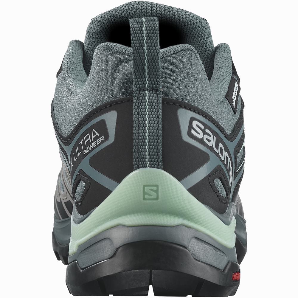 Salomon X Ultra Pioneer Climasalomon™ Su Geçirmez Yürüyüş Ayakkabısı Kadın Blue/Black/Turquoise | Türkiye-5120698