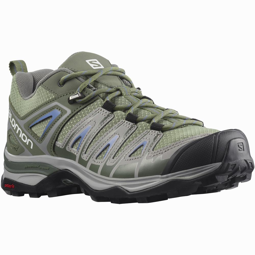 Salomon X Ultra Pioneer Yürüyüş Ayakkabısı Kadın Green/Grey/Blue | Türkiye-7048951