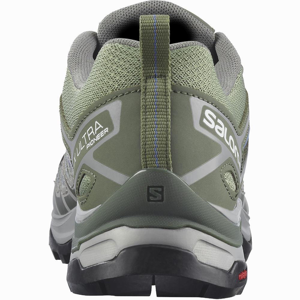 Salomon X Ultra Pioneer Yürüyüş Ayakkabısı Kadın Green/Grey/Blue | Türkiye-7048951