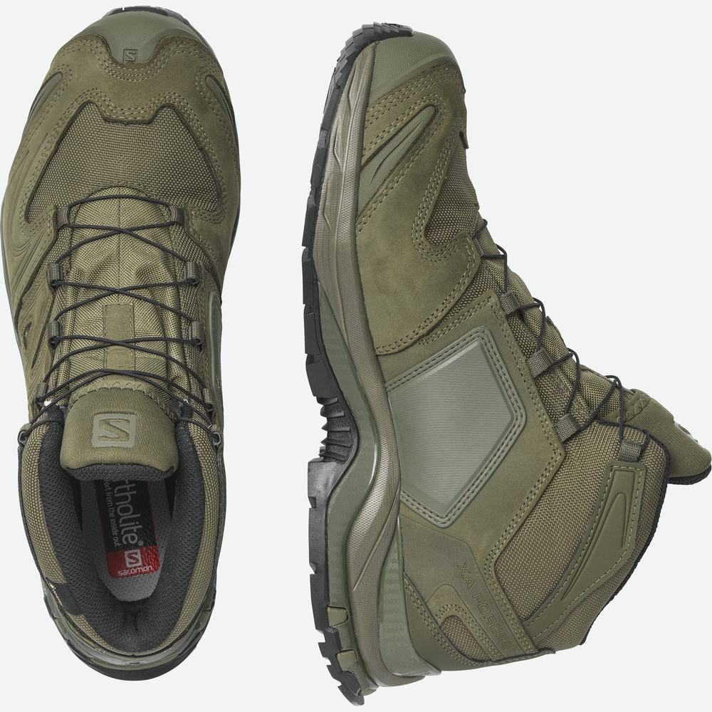 Salomon Xa Forces Mid Cut En Yaklaşım Ayakkabısı Kadın Yeşil | Türkiye-8152039