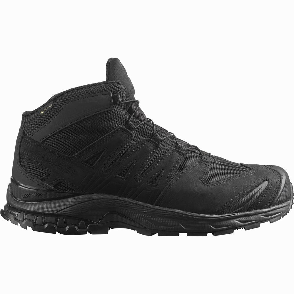 Salomon Xa Forces Mid Cut Geniş Gore-tex En Yaklaşım Ayakkabısı Kadın Siyah | Türkiye-4281695