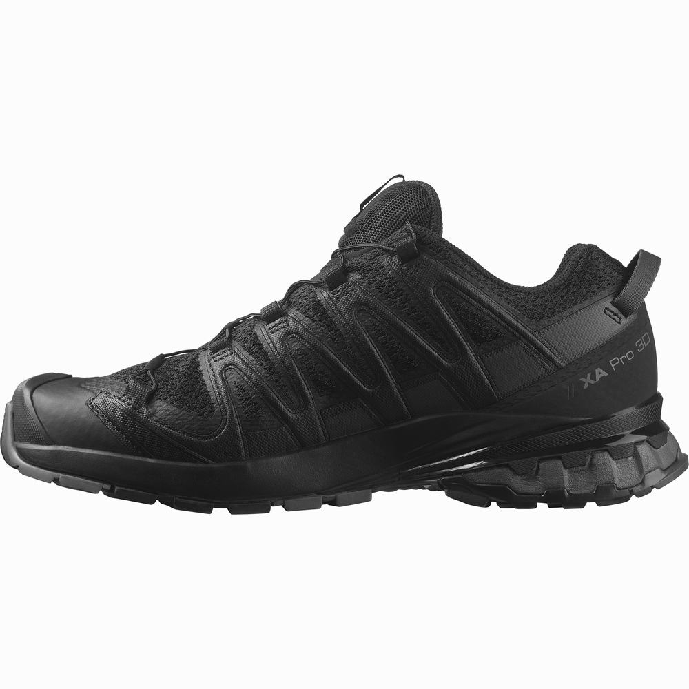 Salomon Xa Pro 3d V8 Geniş Patika Koşu Ayakkabısı Erkek Siyah | Türkiye-9281307