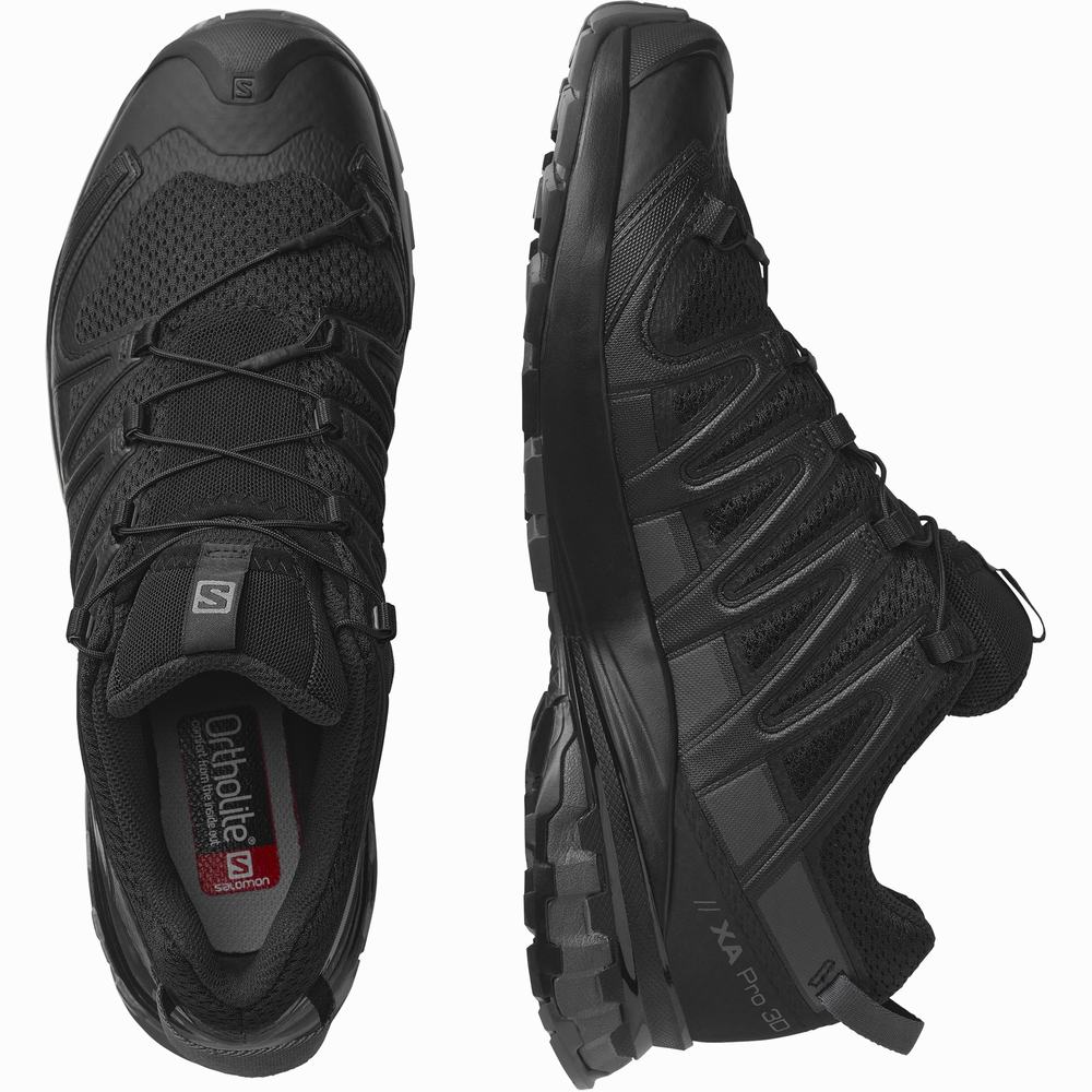 Salomon Xa Pro 3d V8 Geniş Patika Koşu Ayakkabısı Erkek Siyah | Türkiye-9281307