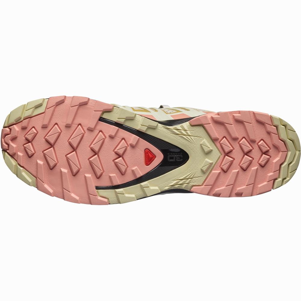 Salomon Xa Pro 3d V8 Yürüyüş Ayakkabısı Kadın Beige/Yellow/Pink | Türkiye-5896247