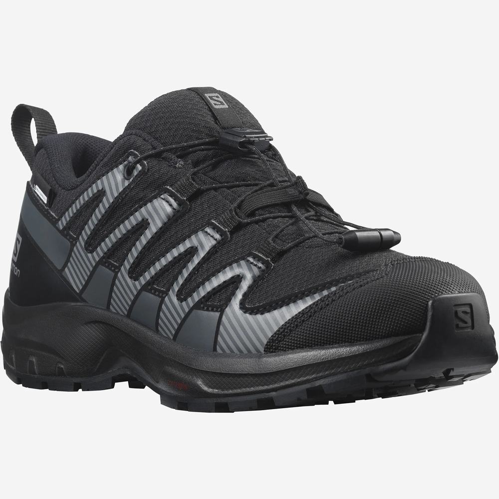 Salomon Xa Pro V8 Climasalomon™ Su Geçirmez Yürüyüş Ayakkabısı Çocuk Siyah | Türkiye-0597361