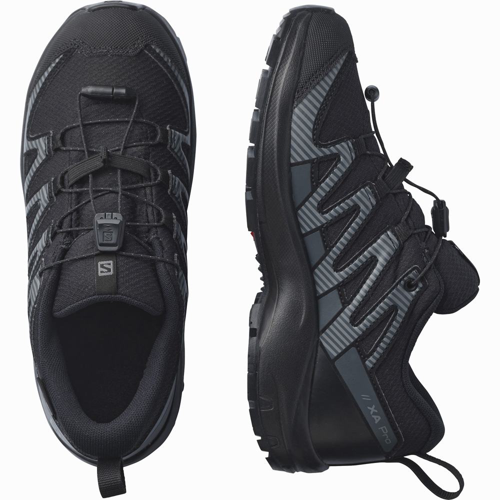 Salomon Xa Pro V8 Climasalomon™ Su Geçirmez Yürüyüş Ayakkabısı Çocuk Siyah | Türkiye-0597361