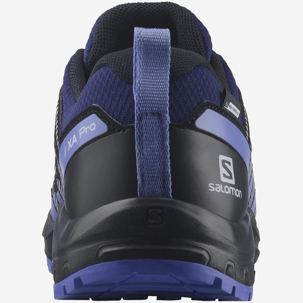 Salomon Xa Pro V8 Climasalomon™ Su Geçirmez Yürüyüş Ayakkabısı Çocuk Black/Purple | Türkiye-4038796