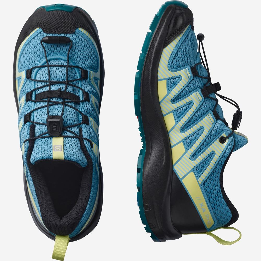 Salomon Xa Pro V8 Yürüyüş Ayakkabısı Çocuk Blue/Black | Türkiye-0418693