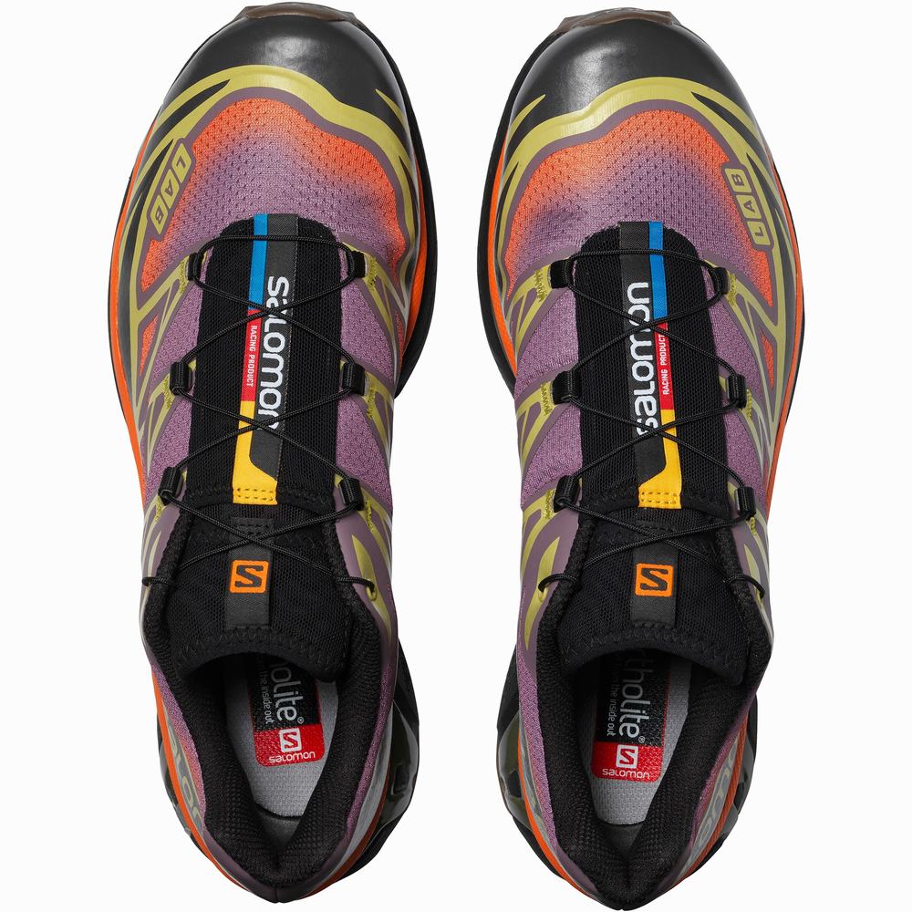 Salomon Xt-6 Skyline Spor Ayakkabı Kadın Purple/Green/Orange | Türkiye-5698243