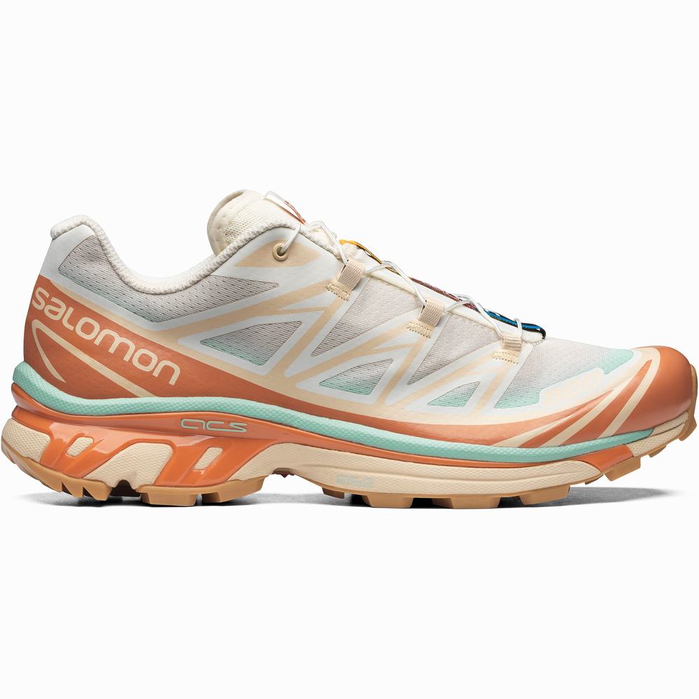 Salomon Xt-6 Skyline Spor Ayakkabı Kadın White/Orange | Türkiye-9076184