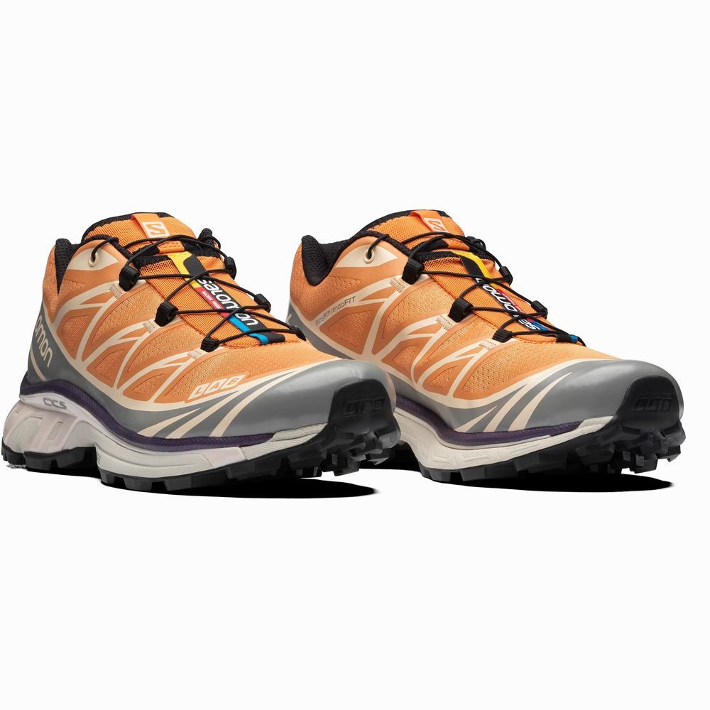 Salomon Xt-6 Spor Ayakkabı Kadın Apricot/Grey | Türkiye-8076345