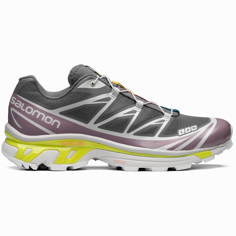 Salomon Xt-6 Spor Ayakkabı Kadın Grey/Purple/Rose | Türkiye-0267158