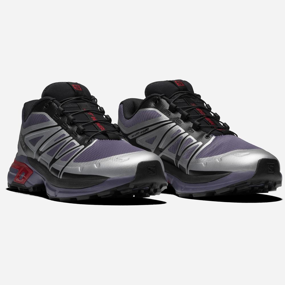 Salomon Xt-wings 2 Spor Ayakkabı Kadın Purple/Silver/Red | Türkiye-3079186