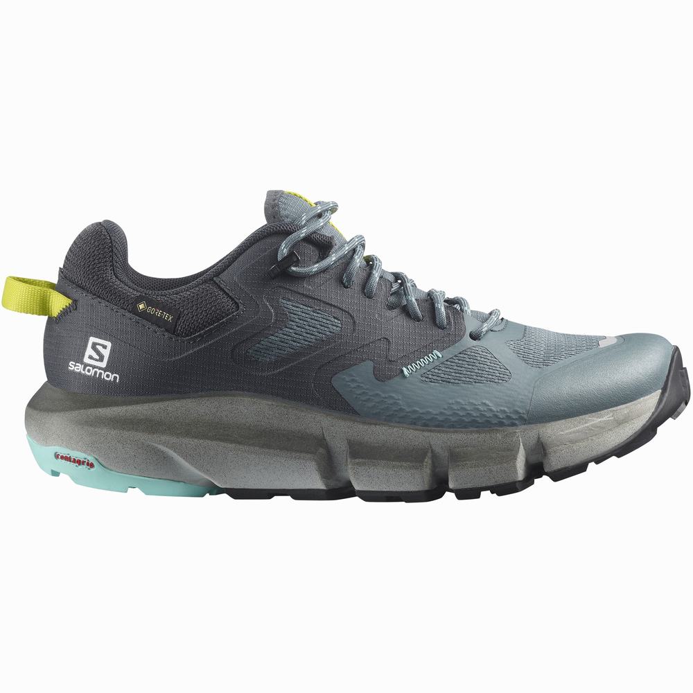 Salomon Predict Hike Gore-tex Yürüyüş Ayakkabısı Kadın Navy/Turquoise | Türkiye-8574901