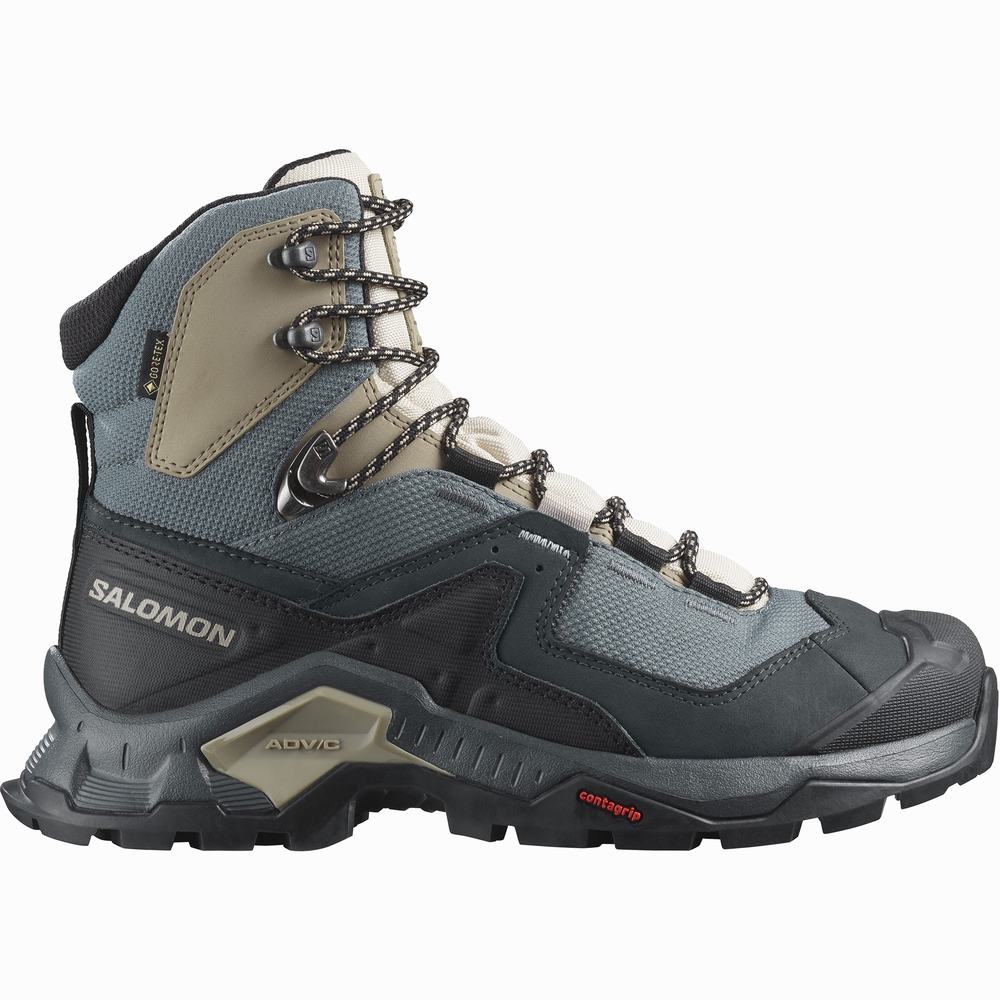 Salomon Quest Element Gore-tex Yürüyüş Botu Kadın Khaki/Black | Türkiye-2893615