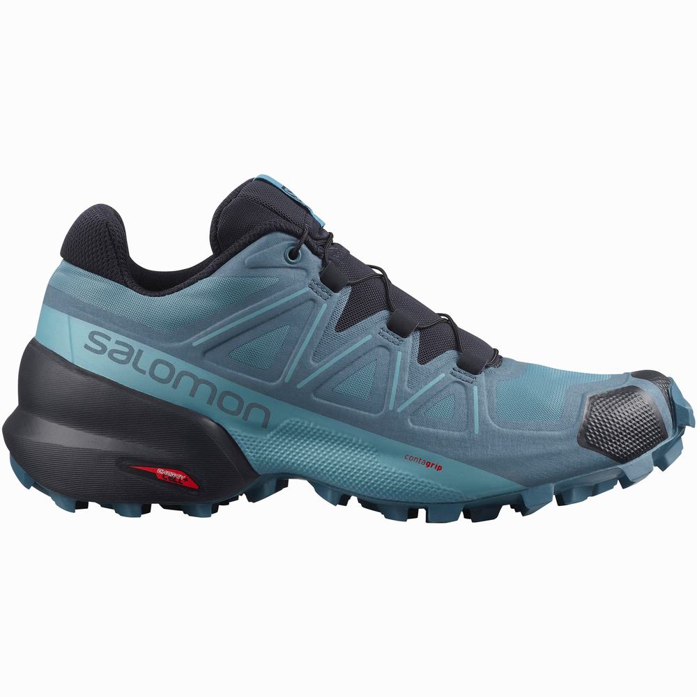 Salomon Speedcross 5 Patika Koşu Ayakkabısı Kadın Mavi | Türkiye-9765413